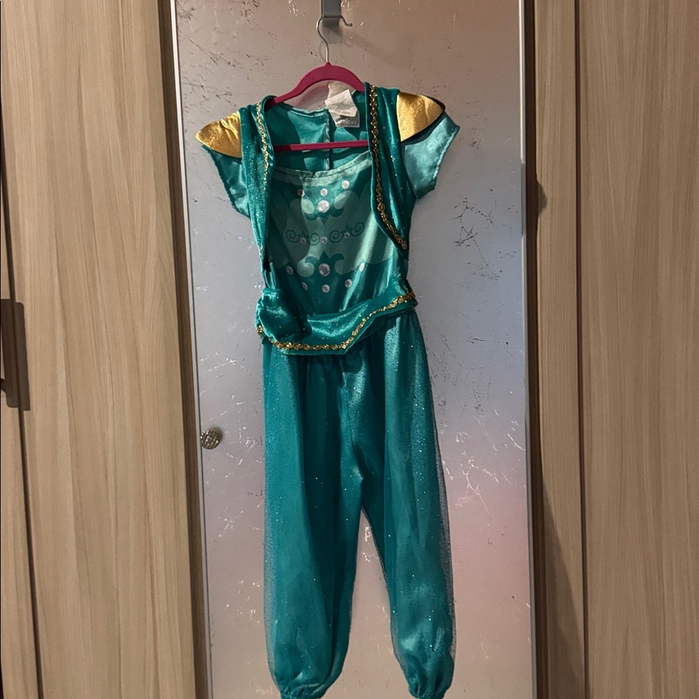 Teal and Gold Costume Jumpsuit